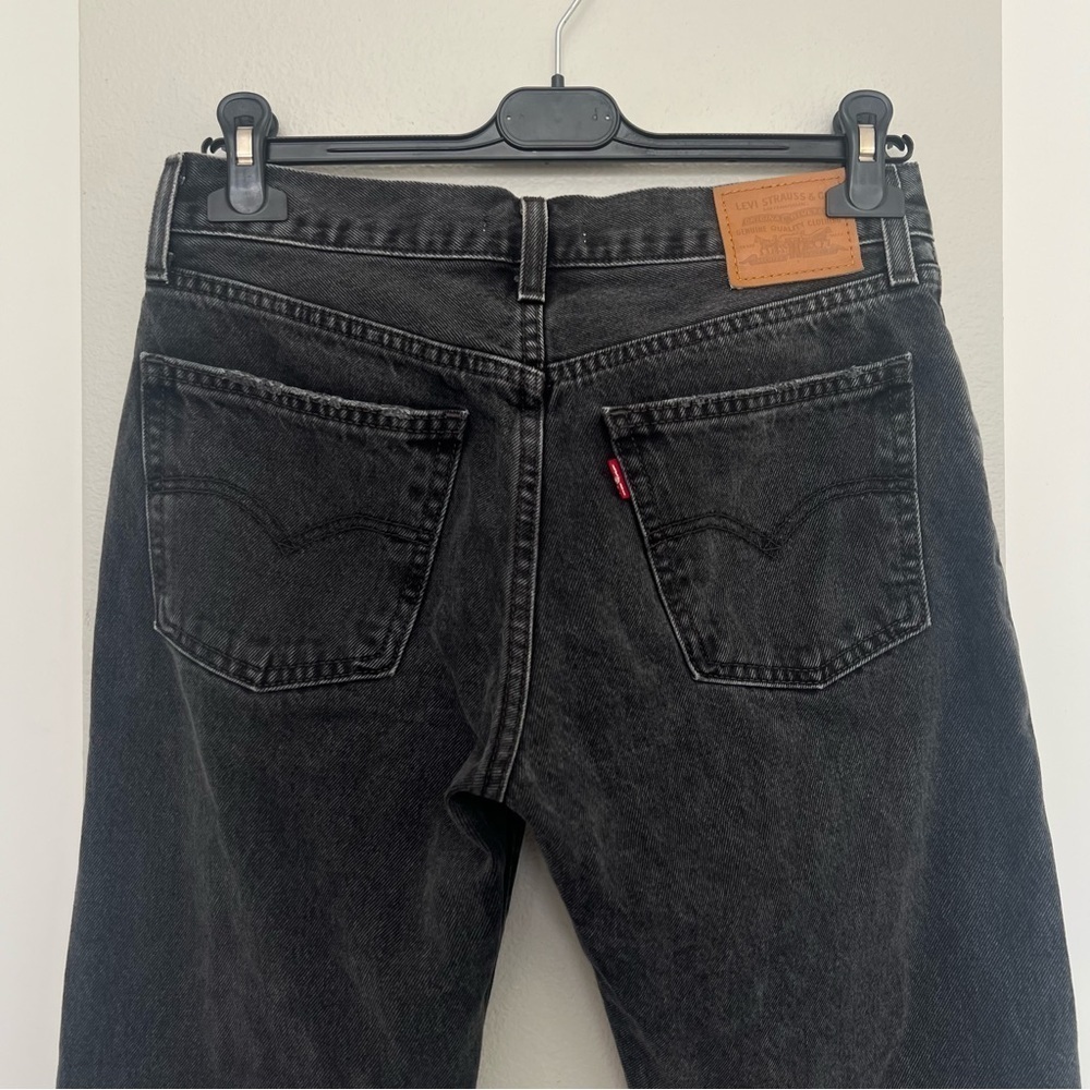 Levi’s Big E Premium Middy Straight Jeans – Mid-Rise – Faded Black – Size 27 - Picture 8 of 14
